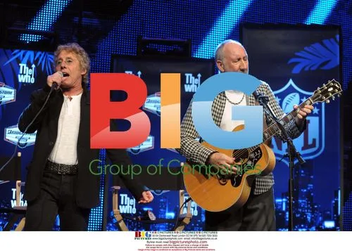 Pete Townshend and Roger Daltry of The Who at Super Bowl Press Conference