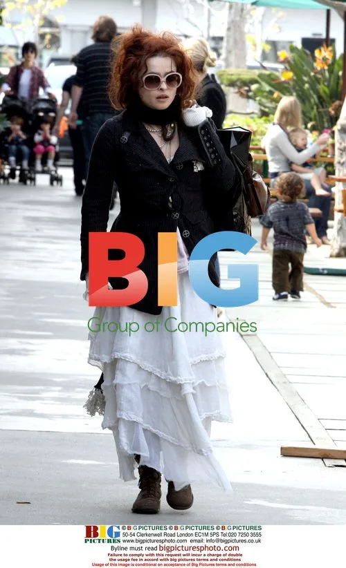 Helena Bonham Carter Shopping in Malibu
