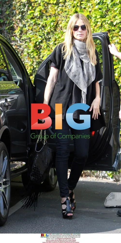 Heidi Klum Heads to LA Studio