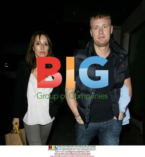 Andrew "Freddie" Flintoff and wife Rachael at Mayfair Hotel