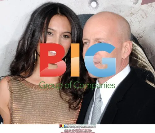 Emma Hemming and Bruce Willis at 'Cop Out' Premiere