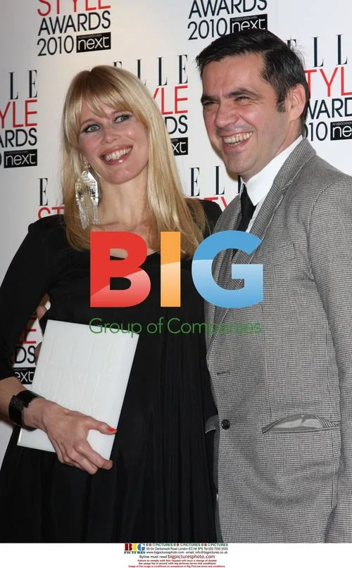 Claudia Schiffer and Roland Mouret at Elle Style Awards 2010