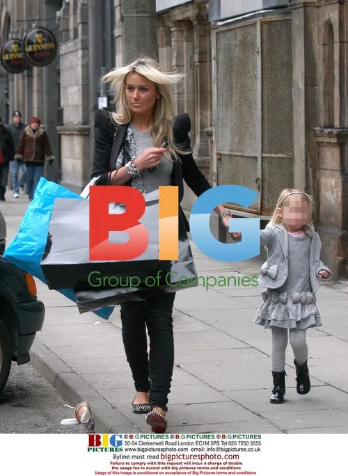 Alex Curran and Daughter Shopping in Liverpool