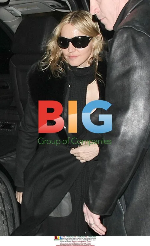 Madonna getting out of car in NYC