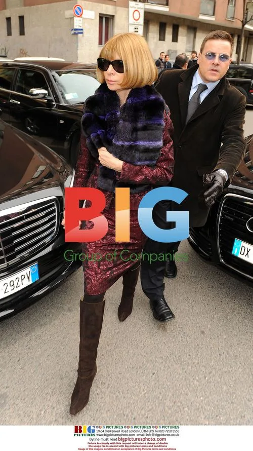 Anna Wintour in Milan