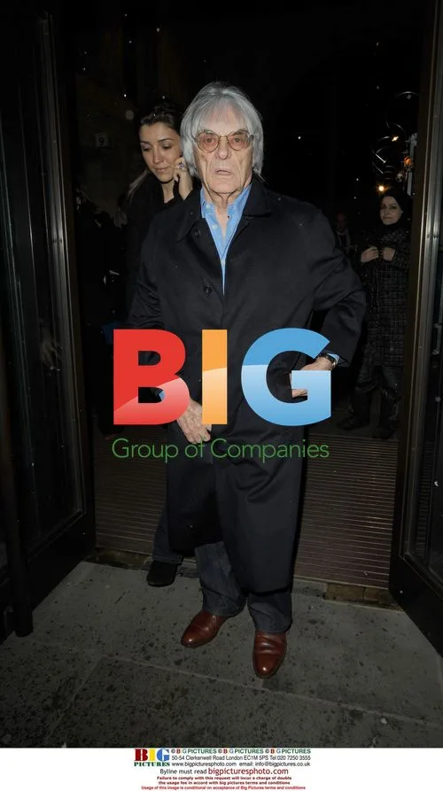 Bernie Eccleston leaving Royal Albert Hall