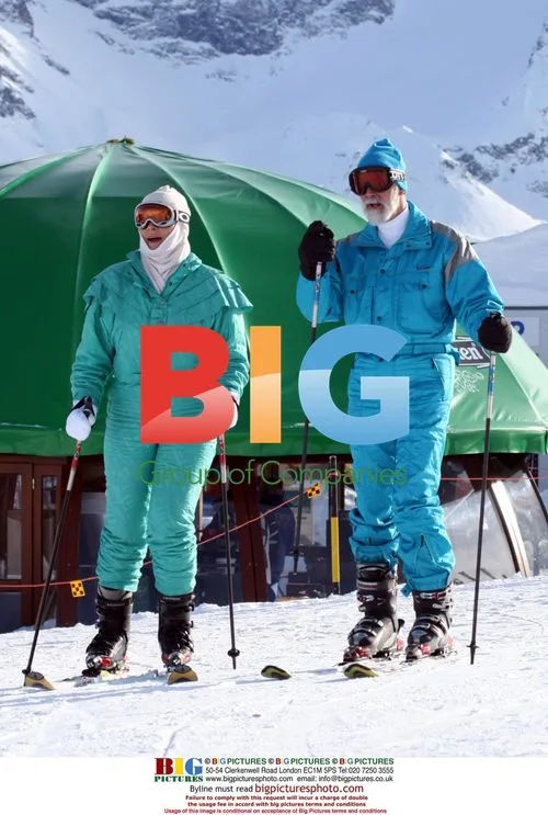 Prince Michael of Kent and wife on Swiss Alps