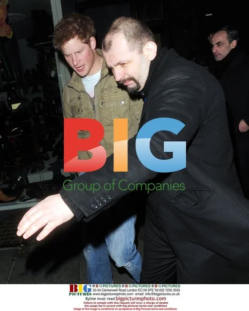 Prince Harry leaves Raffles club