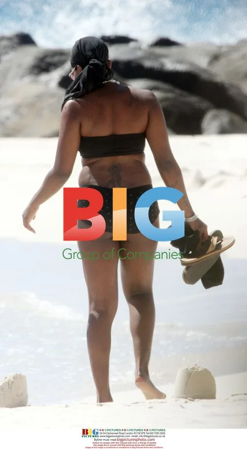 Fantasia Barrino on Caribbean Beach