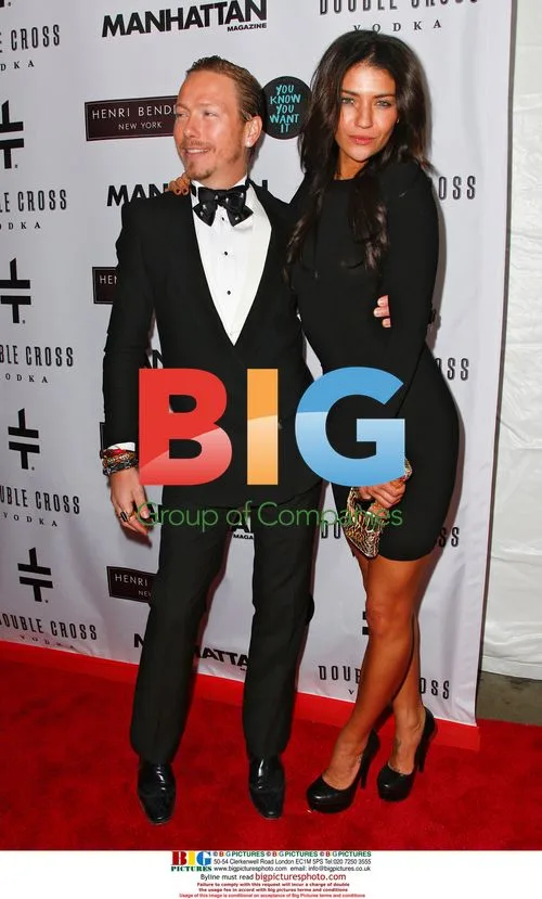 Jessica Szohr and Eric Daman at Gossip Girl Party