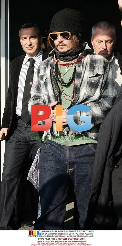 Johnny Depp Arrives in Belgrade, Serbia