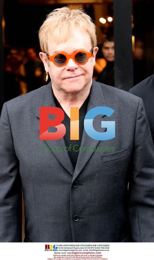 Elton John shopping in Beverly Hills