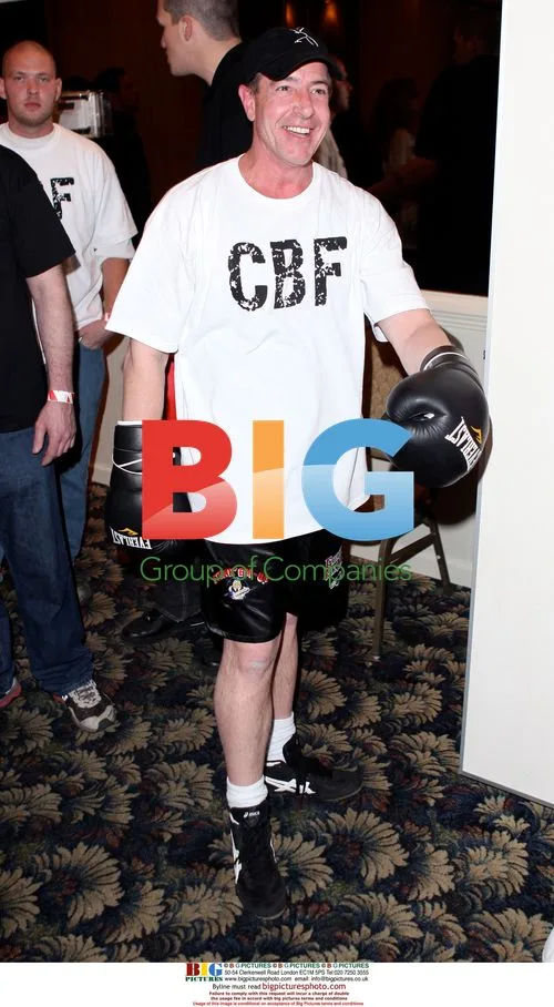 Micheal Lohan and Kate Major at celebrity boxing event