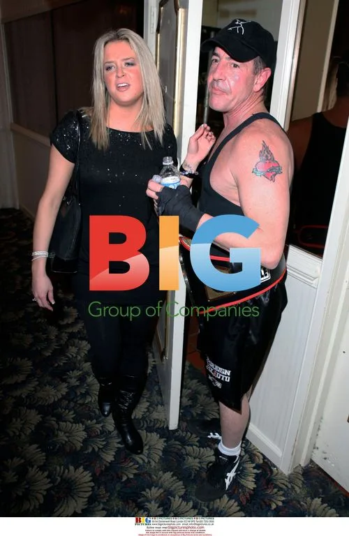 Micheal Lohan and Kate Major at Celebrity Boxing Event
