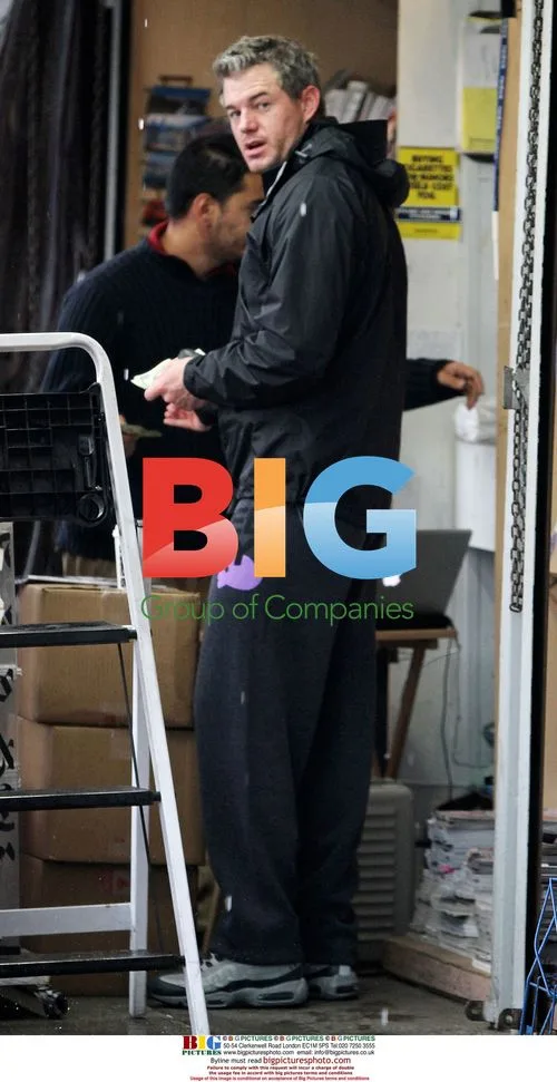 Eric Dane Braving Rain in Hollywood