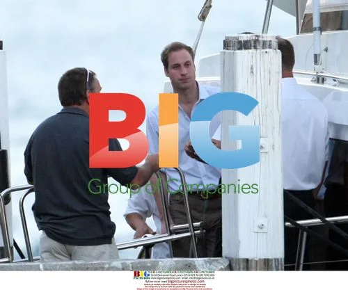 Prince William Exiting Boat in Sydney