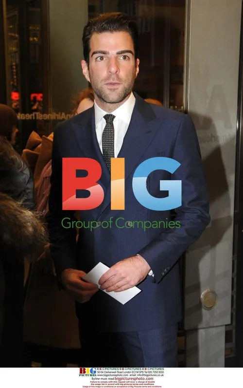 Zachary Quinto at 'Present Laughter' Opening