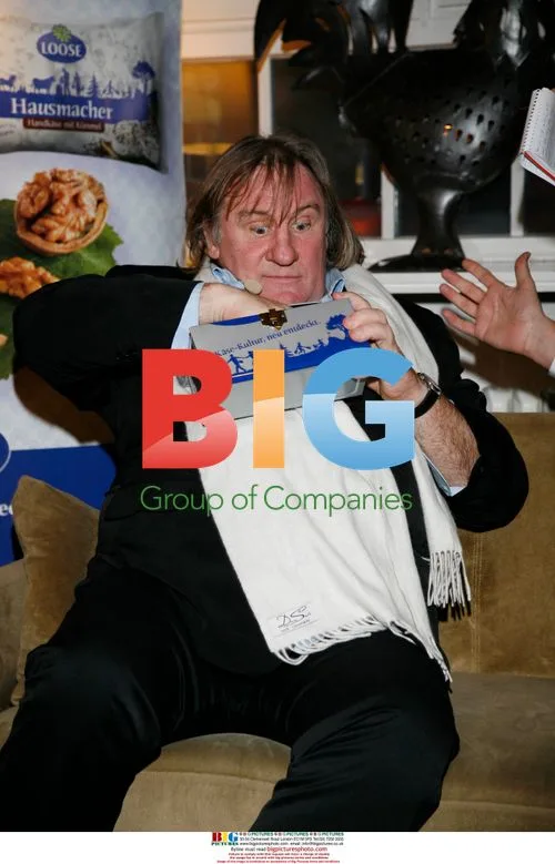 Grard Depardieu Presents New Cheese Recipe in Hamburg