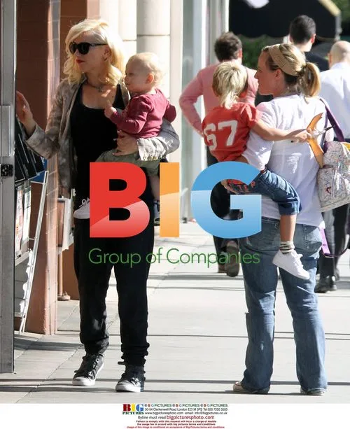 Gwen Stefani and Sons in Beverly Hills