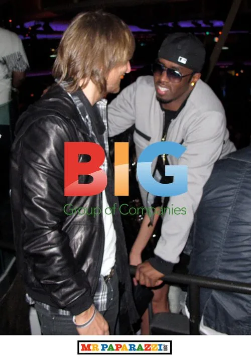 P. Diddy Combs and David Guetta at First Annual Data Awards