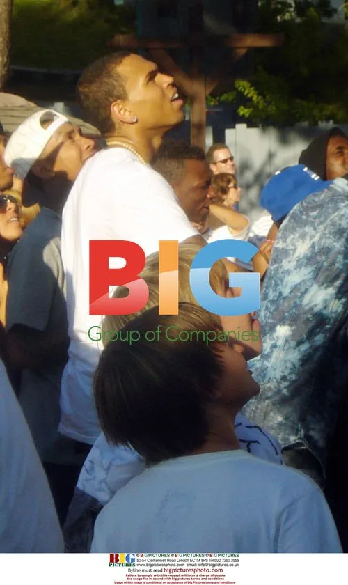 Chris Brown at Six Flags in CA