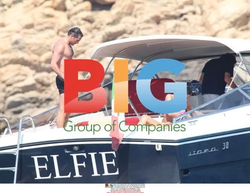 Frank Lampard and Christine Bleakley Swim in Italy