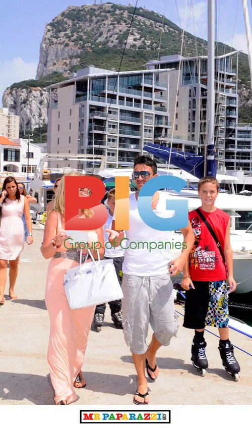 Peter Andre visits Gibraltar