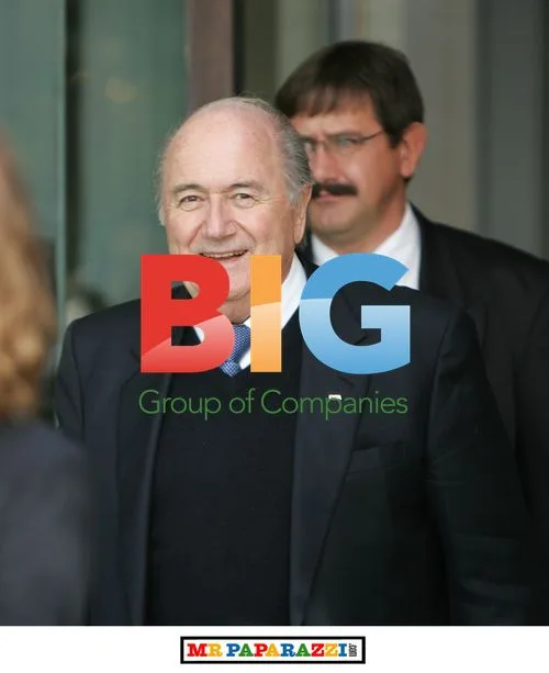 Sepp Blatter Leaves Pepenero Restaurant in Cape Town