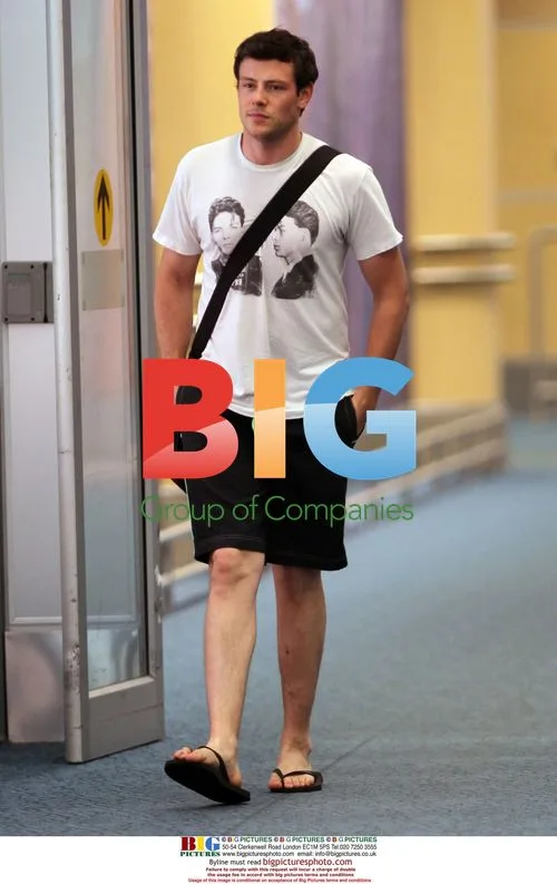 Glee\'s Cory Monteith Arrives Home at YVR