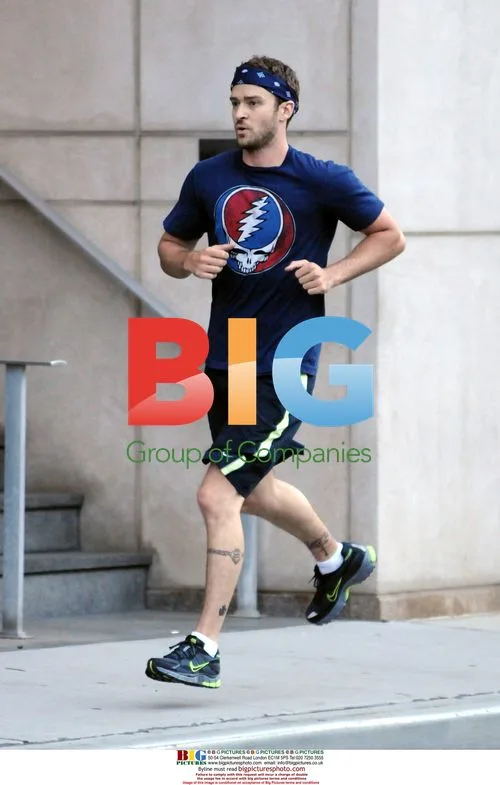Justin Timberlake Jogging in NYC