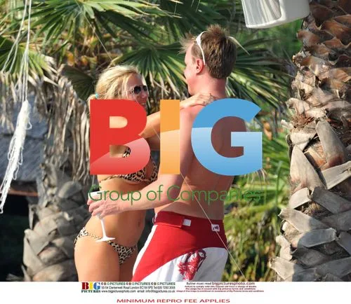 Geri Halliwell and Henry Beckwith in France