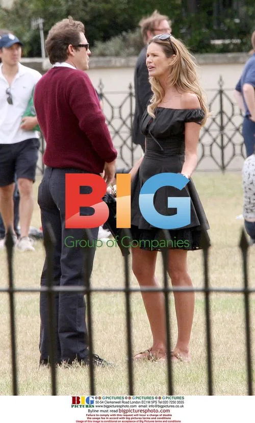 Arpad Busson, Uma Thurman, Claudia Schiffer, and Elle Macpherson at Kids\' Sports Day