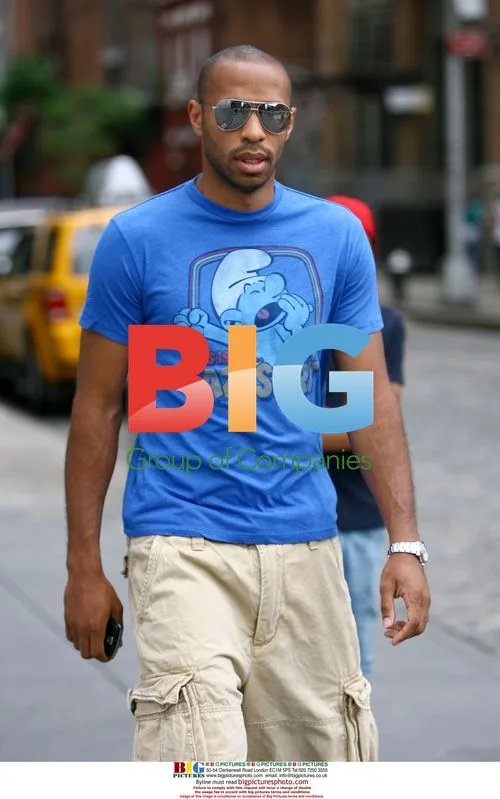 Thierry Henry strolling in New York