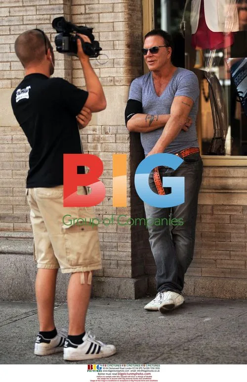 Mickey Rourke and Elena Kuletskaya in Meatpacking District