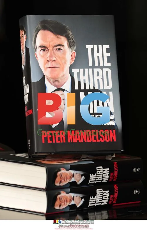 Lord Peter Mandelson signs book 'The Third Man'