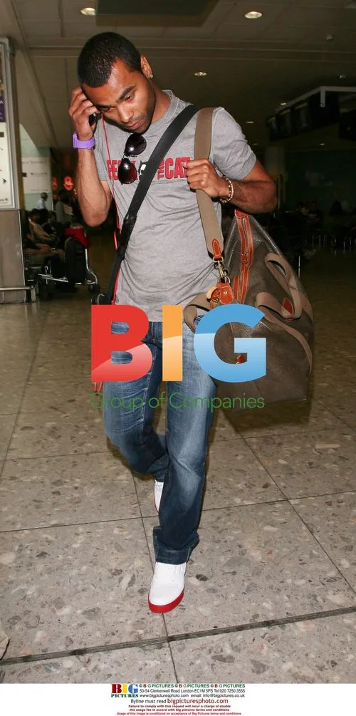 Ashley Cole Spotted at London Airport
