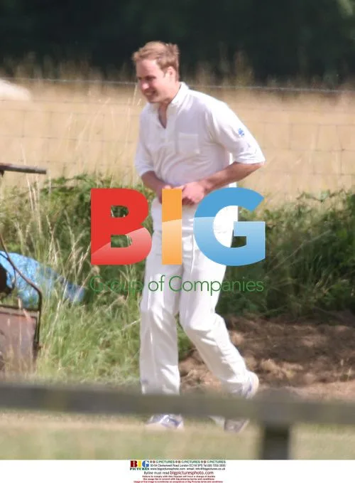 Prince William Bowls for Cricket Team