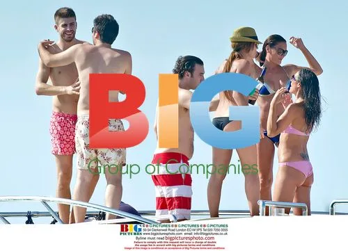 Gerard Pique on Holiday in Spain