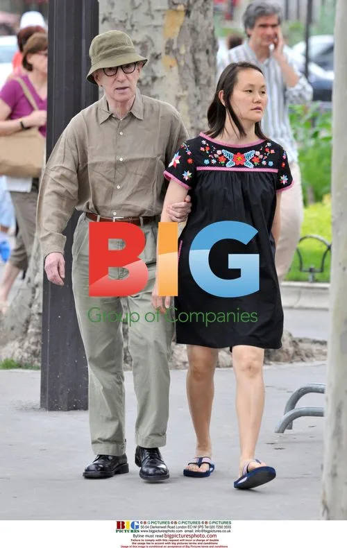 Soon Yi Allen and Woody Allen in Paris
