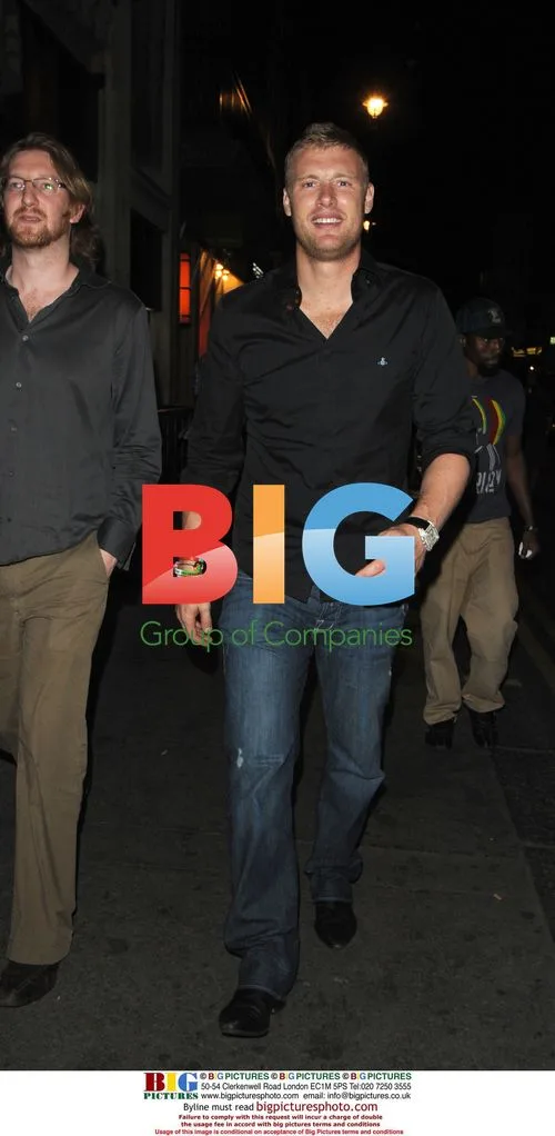 Freddie Flintoff out in Soho