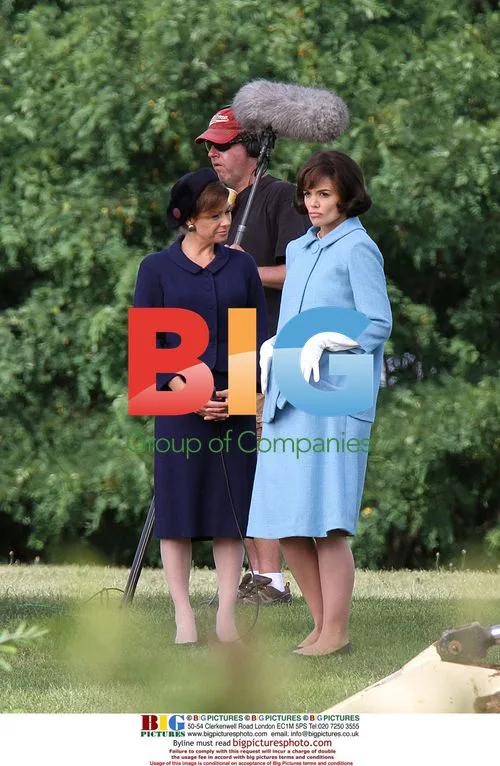 Katie Holmes on set of 'The Kennedys'