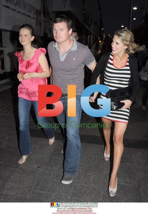 Brian O'Driscoll and Amy Huberman at 'Grown Ups' premiere