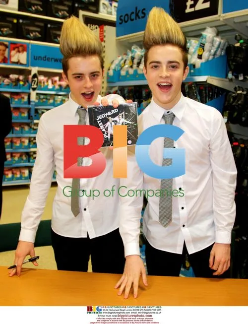Jedward Sign Debut Album at Tesco