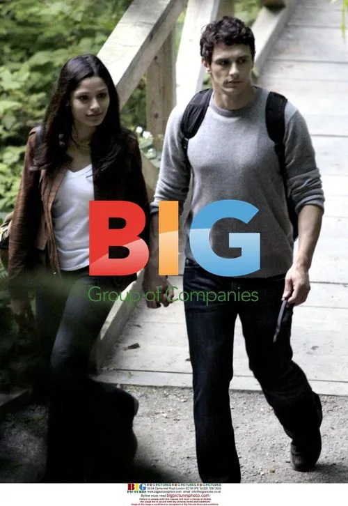 James Franco and Freida Pinto on 'Rise of the Apes' set