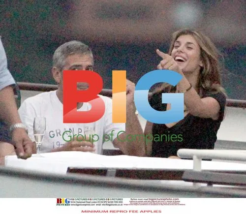 Clooney and Canalis Yacht Party