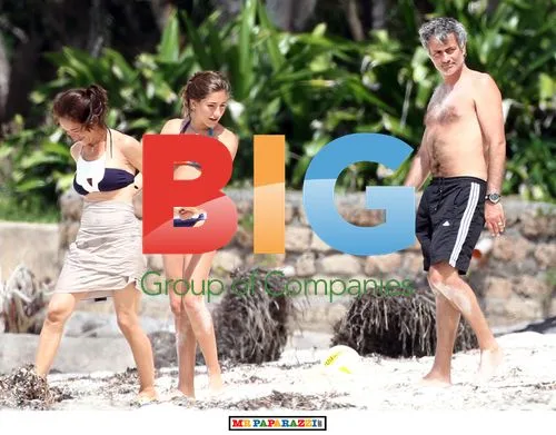 Jose Mourinho on Beach Holiday with Family
