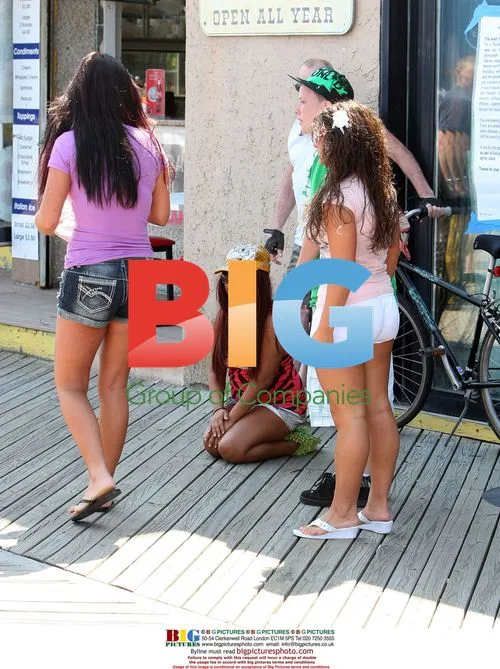 Jersey Shore Cast Filming in Seaside Heights
