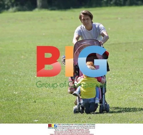 Mark Own with children in London park