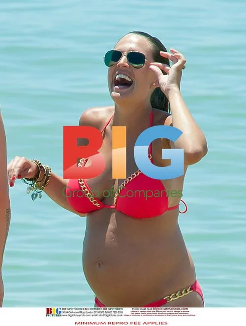 Pregnant Model Danielle Lloyd Enjoys Portugal with Fiancé