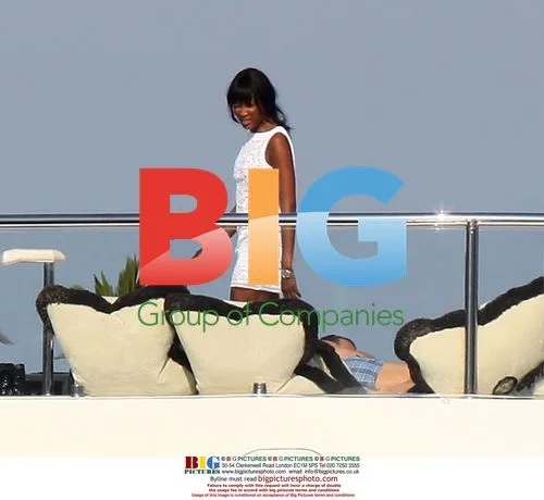 Naomi Campbell and Vladislas Doronin on Yacht